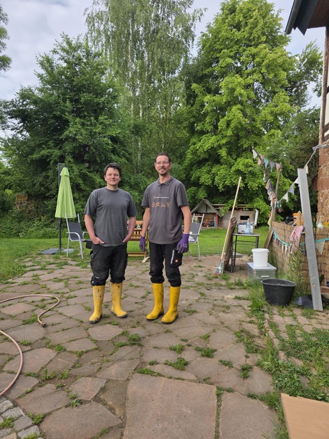 Betonarbeiten im Kuhstall